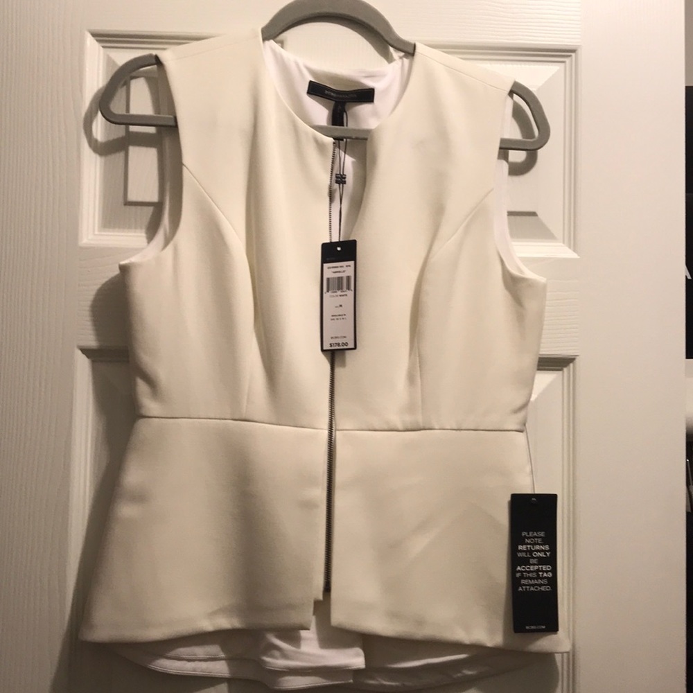 Bcbg abrielle peplum top
